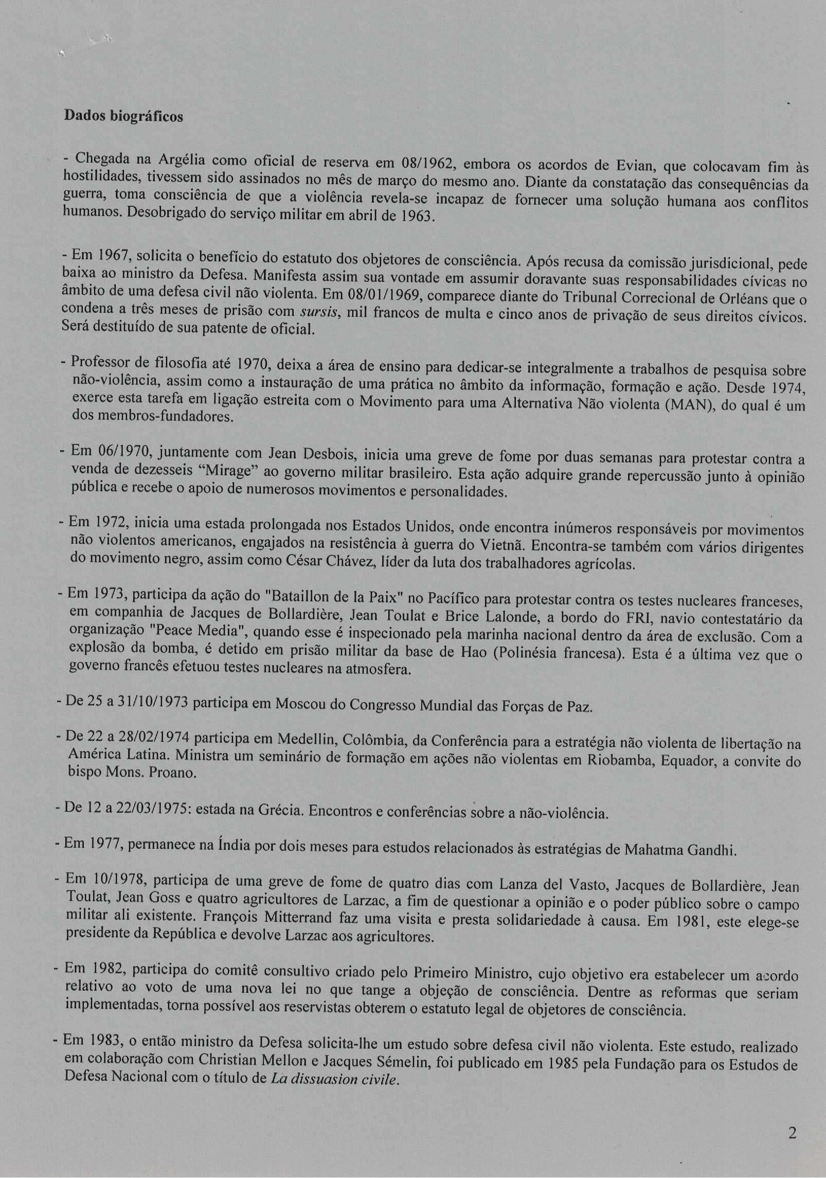 Jean-Marie Muller curriculum