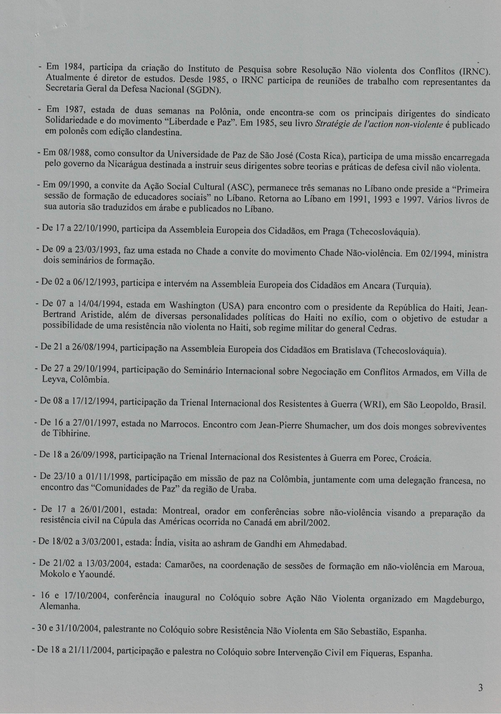 Jean-Marie Muller curriculum