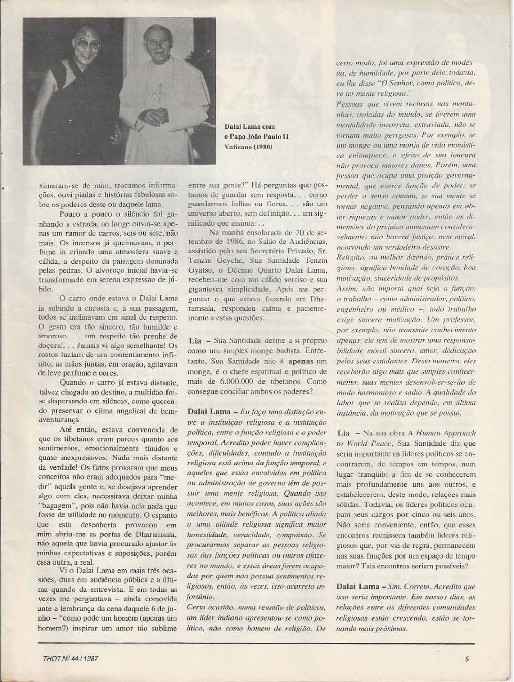 DOSSIÊ – SS DALAI LAMA